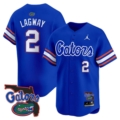 Florida Gators 2024 Florida Patch Vapor Baseball Jersey - All Stitched