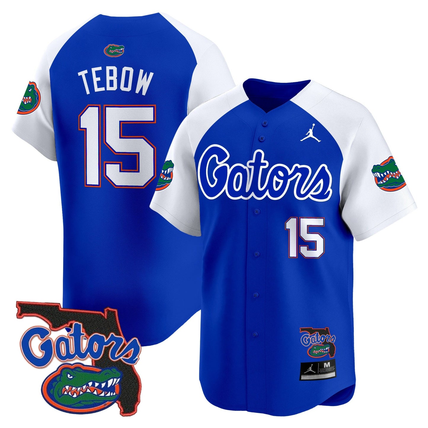 UF 2024 Florida Patch Vapor Baseball Jersey - All Stitched
