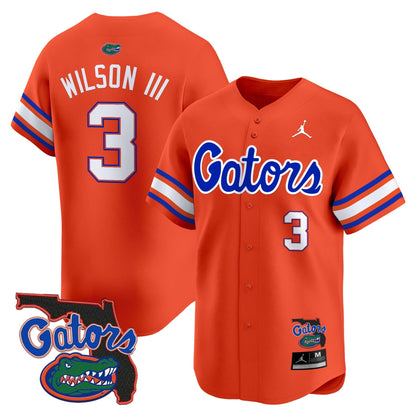 UF 2024 Florida Patch Vapor Baseball Jersey - All Stitched