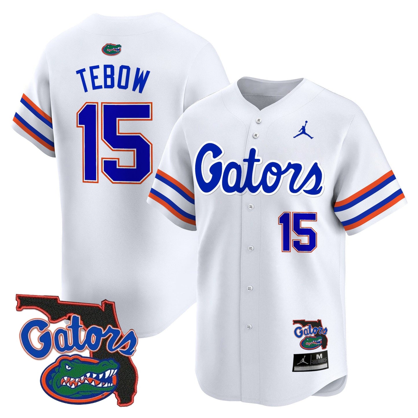 UF 2024 Florida Patch Vapor Baseball Jersey - All Stitched