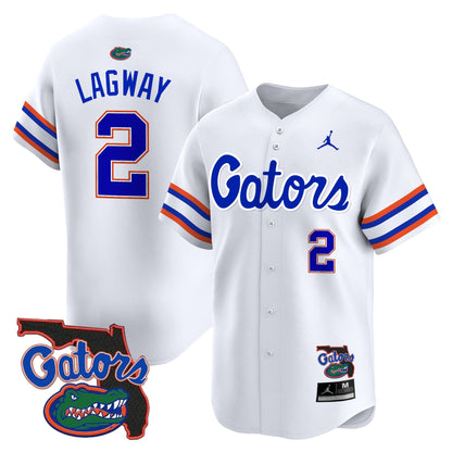 UF 2024 Florida Patch Vapor Baseball Jersey - All Stitched