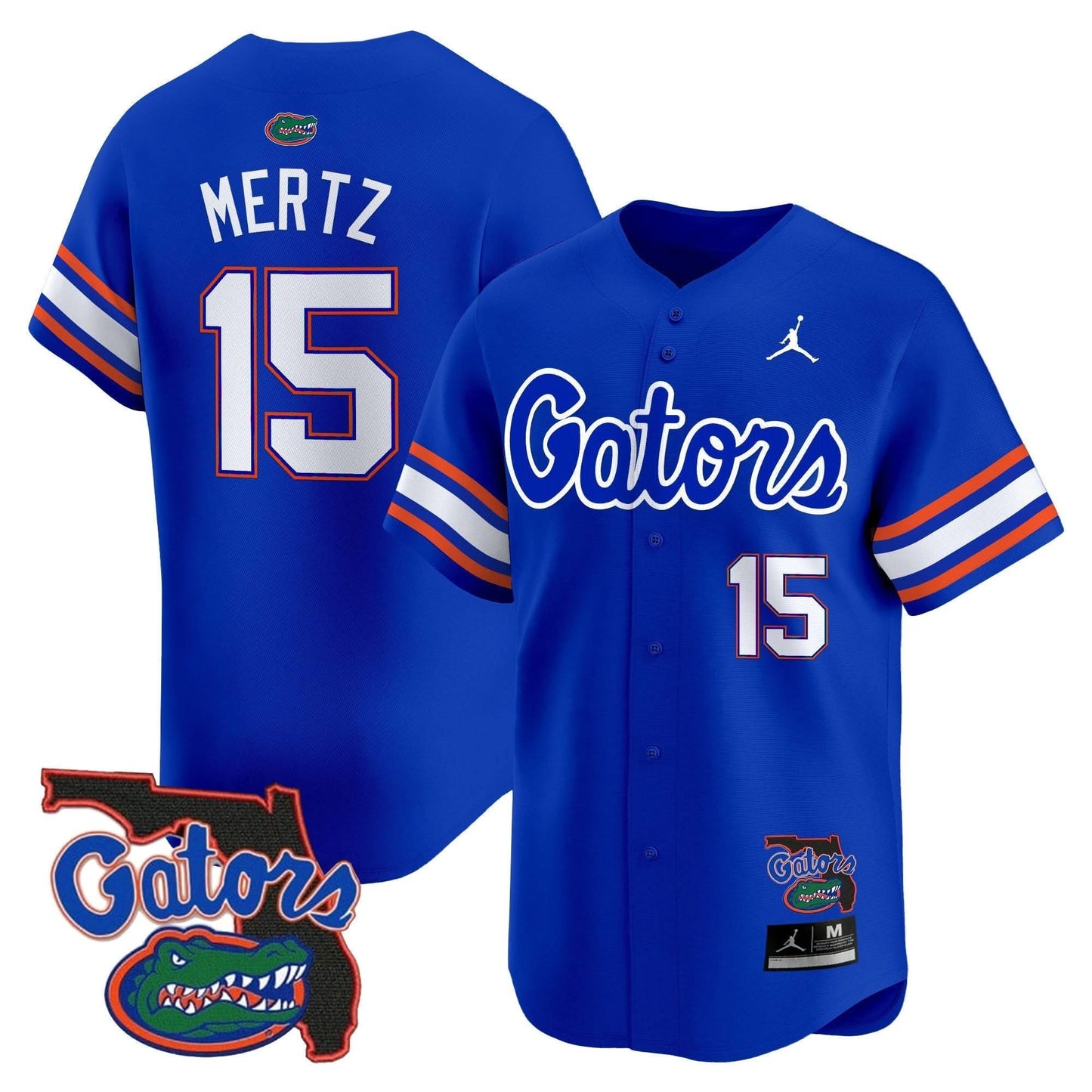 Florida Gators 2024 Florida Patch Vapor Baseball Jersey - All Stitched