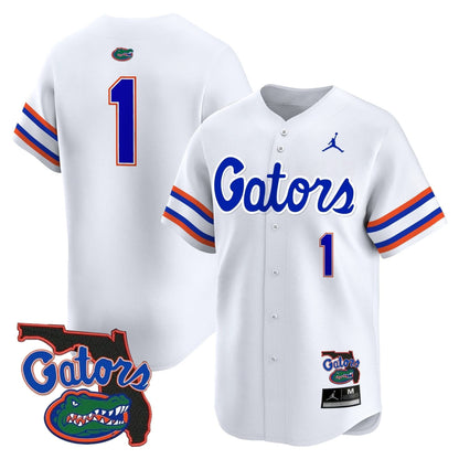 Florida Gators 2024 Florida Patch Vapor Baseball Jersey - All Stitched