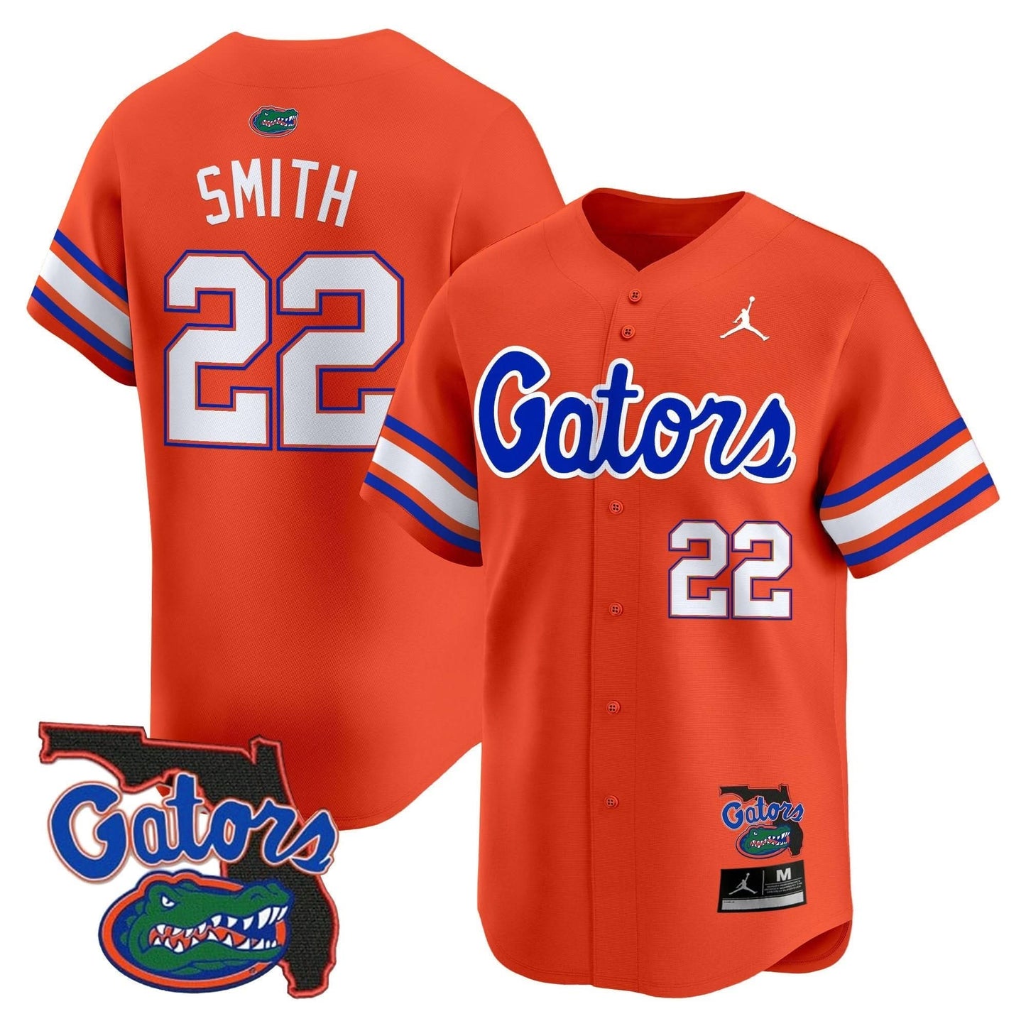 Florida Gators 2024 Florida Patch Vapor Baseball Jersey - All Stitched