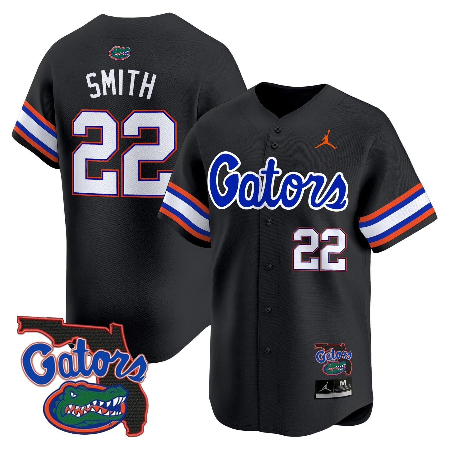 UF 2024 Florida Patch Vapor Baseball Jersey - All Stitched