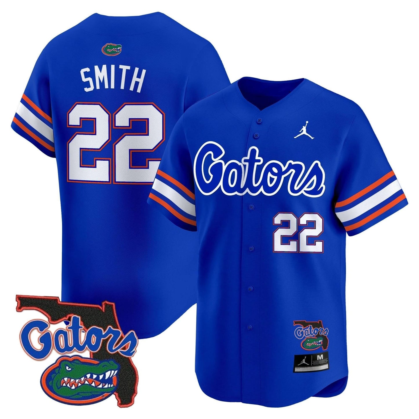 Florida Gators 2024 Florida Patch Vapor Baseball Jersey - All Stitched