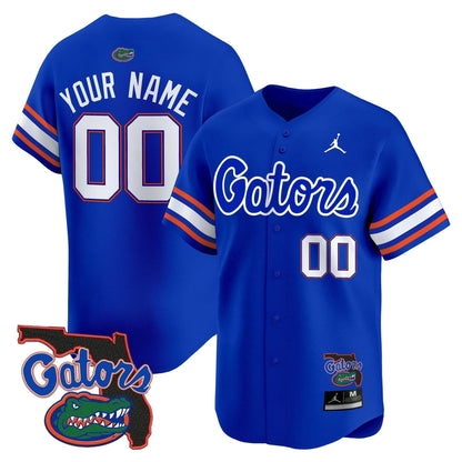 Florida Gators 2024 Florida Patch Vapor Baseball Custom Jersey - All Stitched