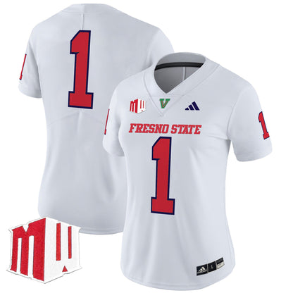Women's Fresno State Bulldogs 2024 Vapor Limited Jersey - All Stitched