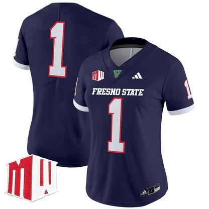 Women's Fresno State Bulldogs 2024 Vapor Limited Jersey - All Stitched