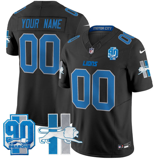 Detroit Lion 1946 Throwback Vapor Limited Custom Jersey - Stitched