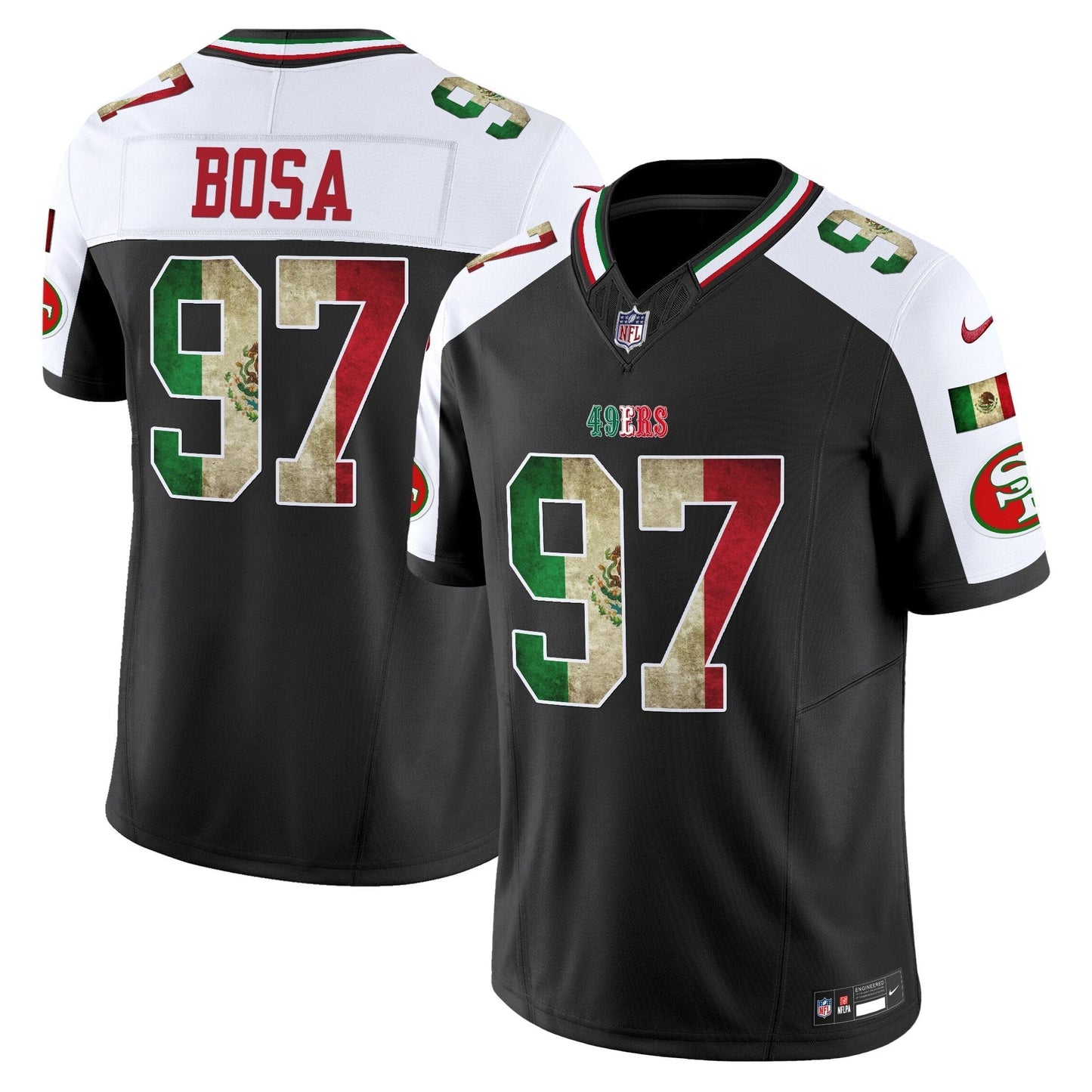 49ers Mexico Vapor Limited Jersey V4 - All Stitched