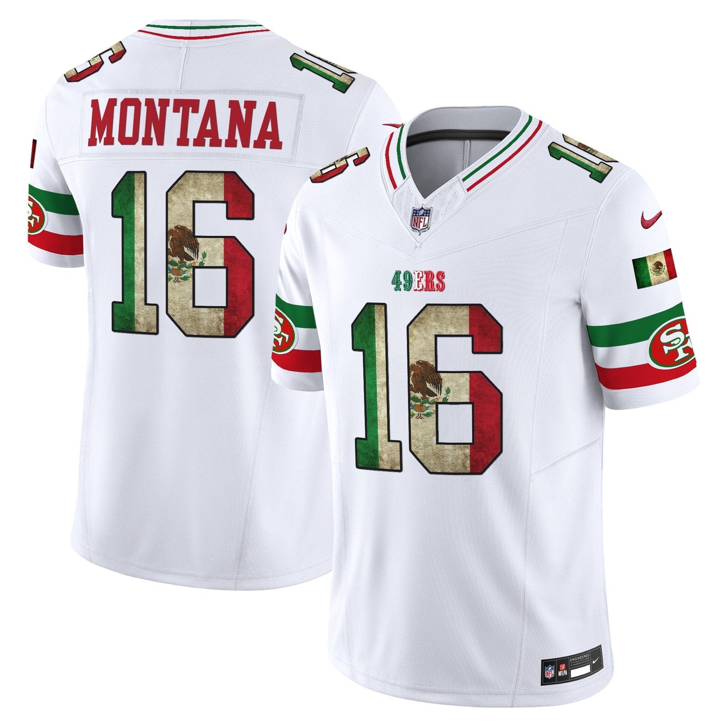 49ers Mexico Vapor Limited Jersey V4 - All Stitched