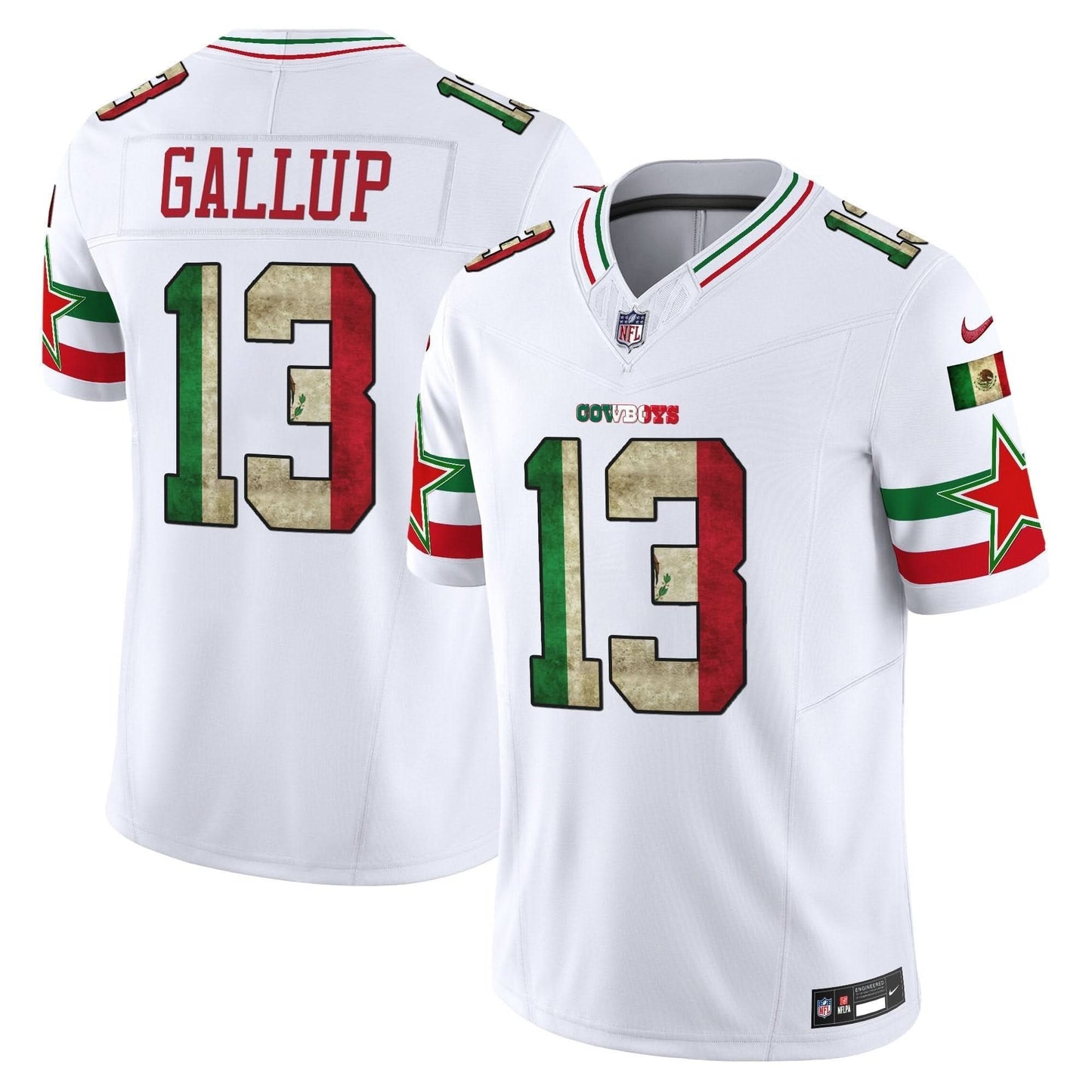 Dallas Cowboys Mexico Vapor Limited Jersey V3 - All Stitched