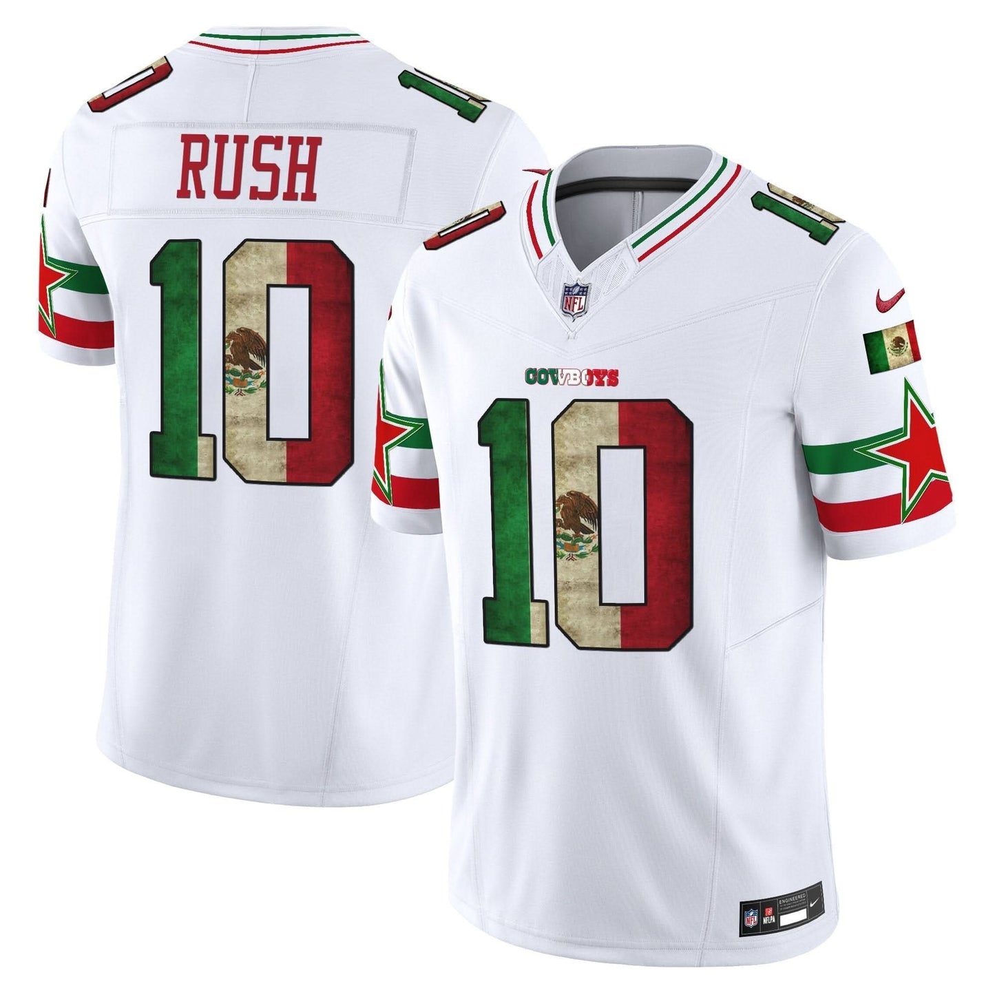 Dallas Cowboys Mexico Vapor Limited Jersey V3 - All Stitched
