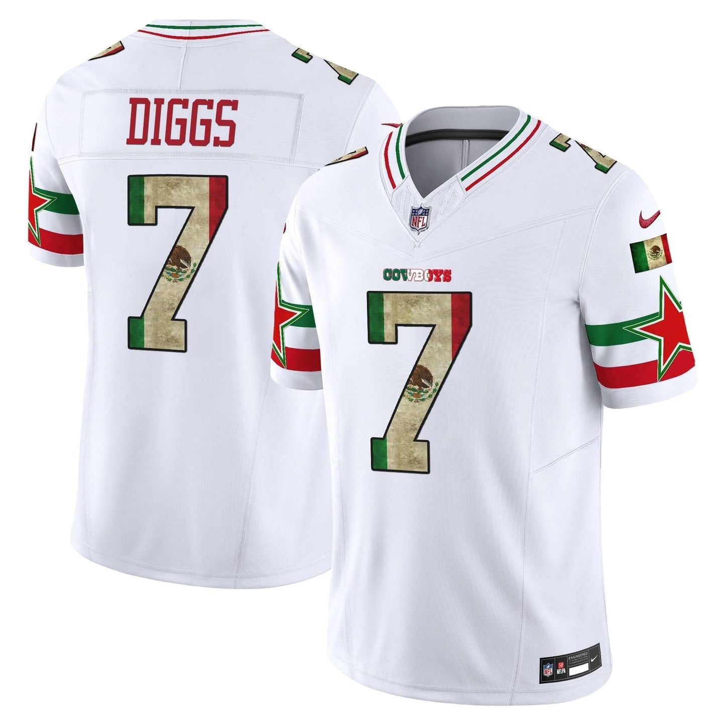 Dallas Cowboys Mexico Vapor Limited Jersey V3 - All Stitched