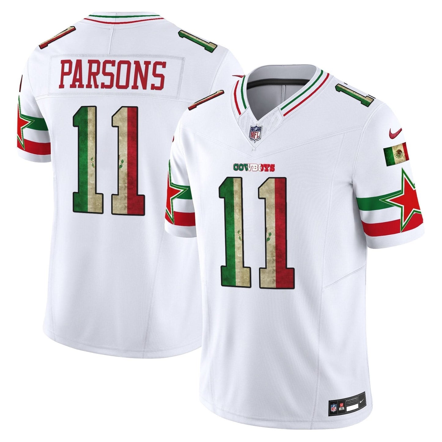 Dallas Cowboys Mexico Vapor Limited Jersey V3 - All Stitched