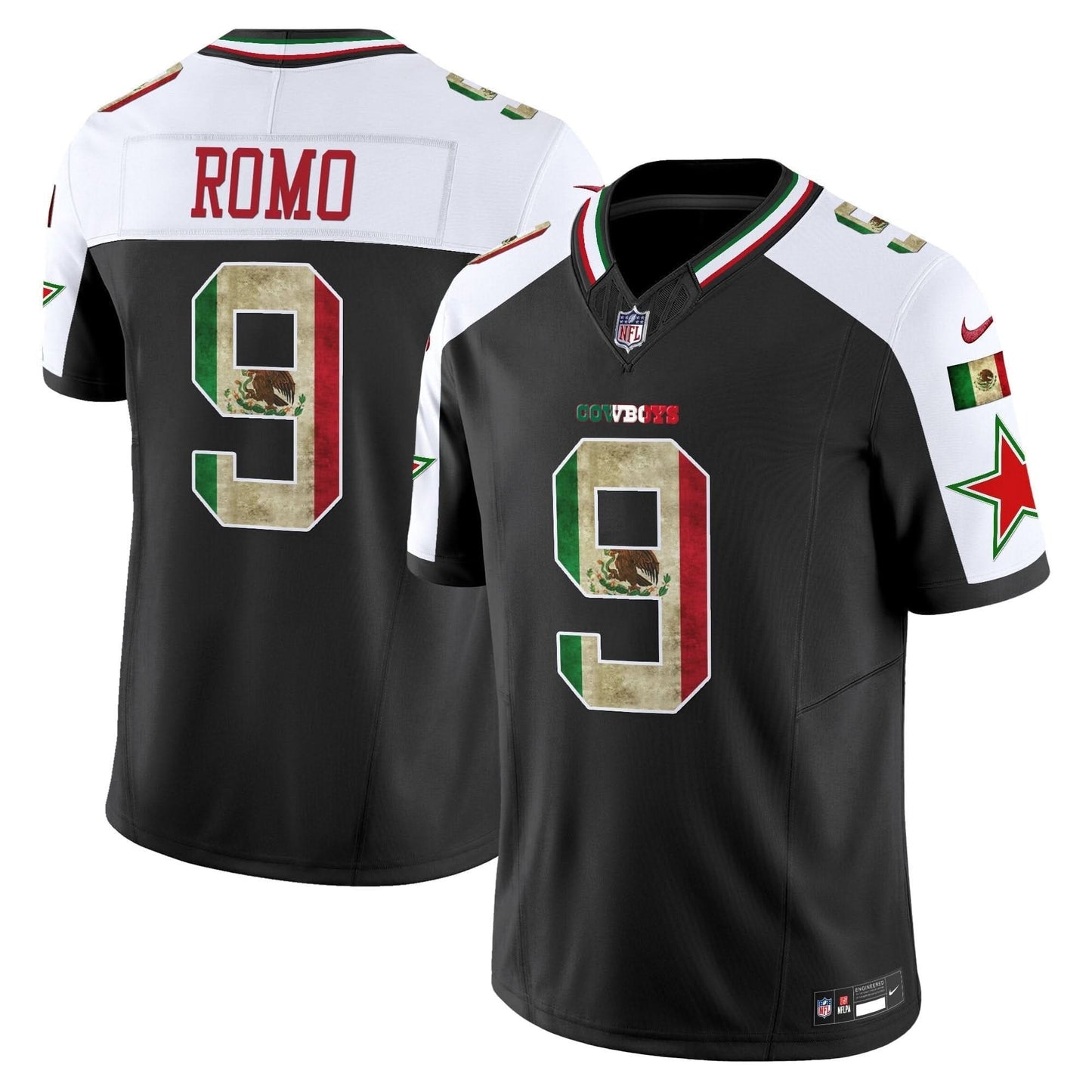 Dallas Cowboys Mexico Vapor Limited Jersey V3 - All Stitched