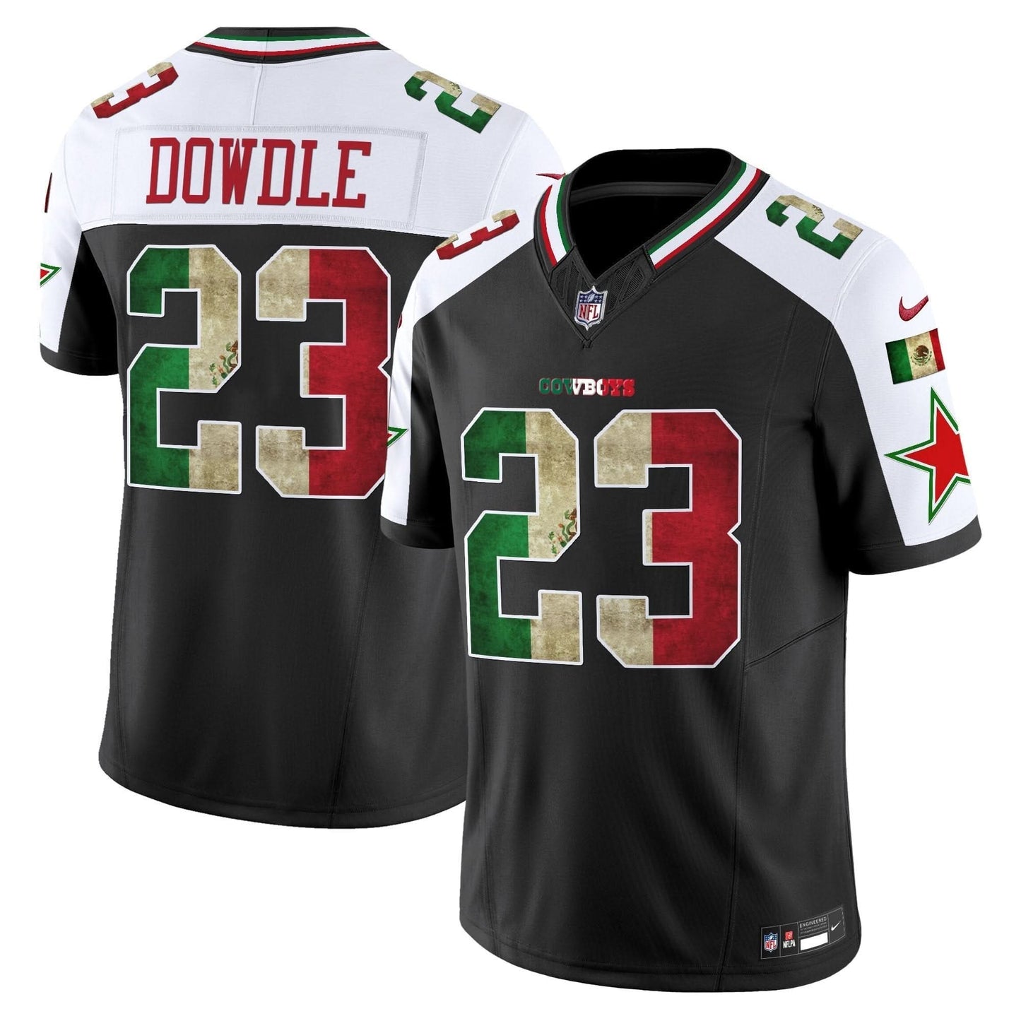 Dallas Cowboys Mexico Vapor Limited Jersey V3 - All Stitched