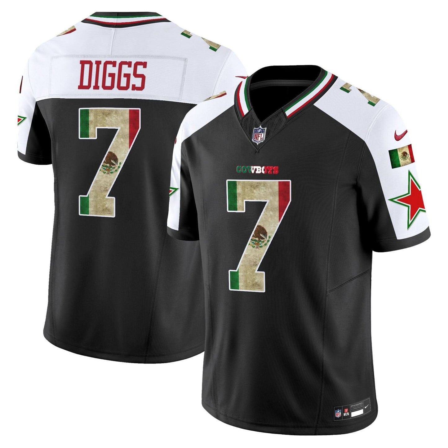Dallas Cowboys Mexico Vapor Limited Jersey V3 - All Stitched