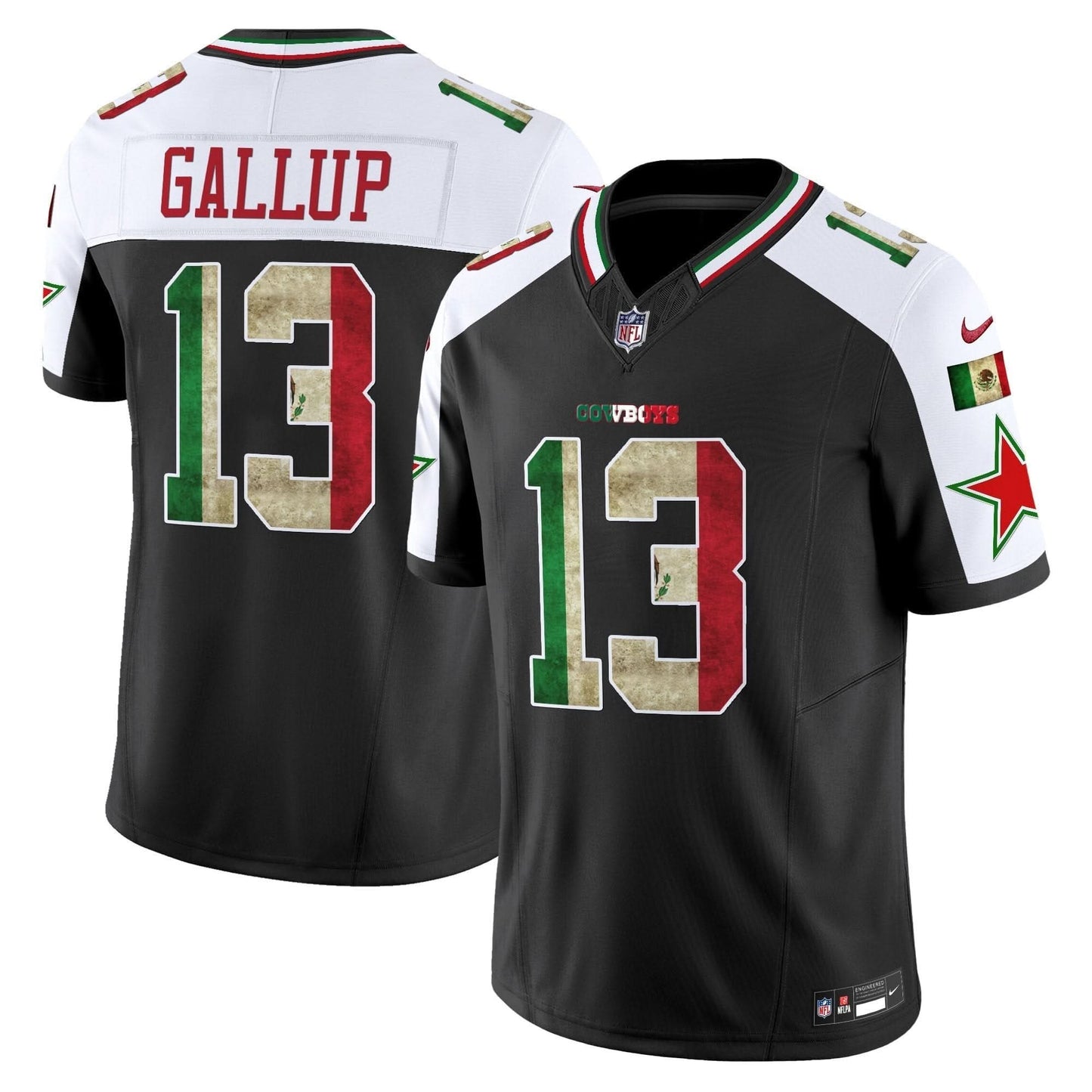 Dallas Cowboys Mexico Vapor Limited Jersey V3 - All Stitched