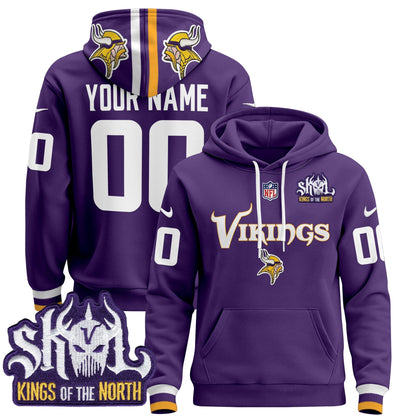 Minnesota Vikings 2025 Custom Pullover Hoodie V2