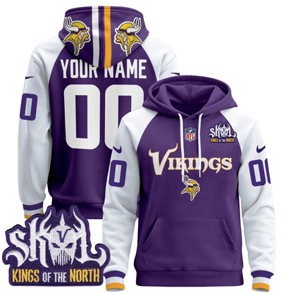 Minnesota Vikings 2025 Custom Pullover Hoodie V2
