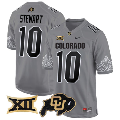 CU Big 12 XII Patch Game Jersey - All Stitched