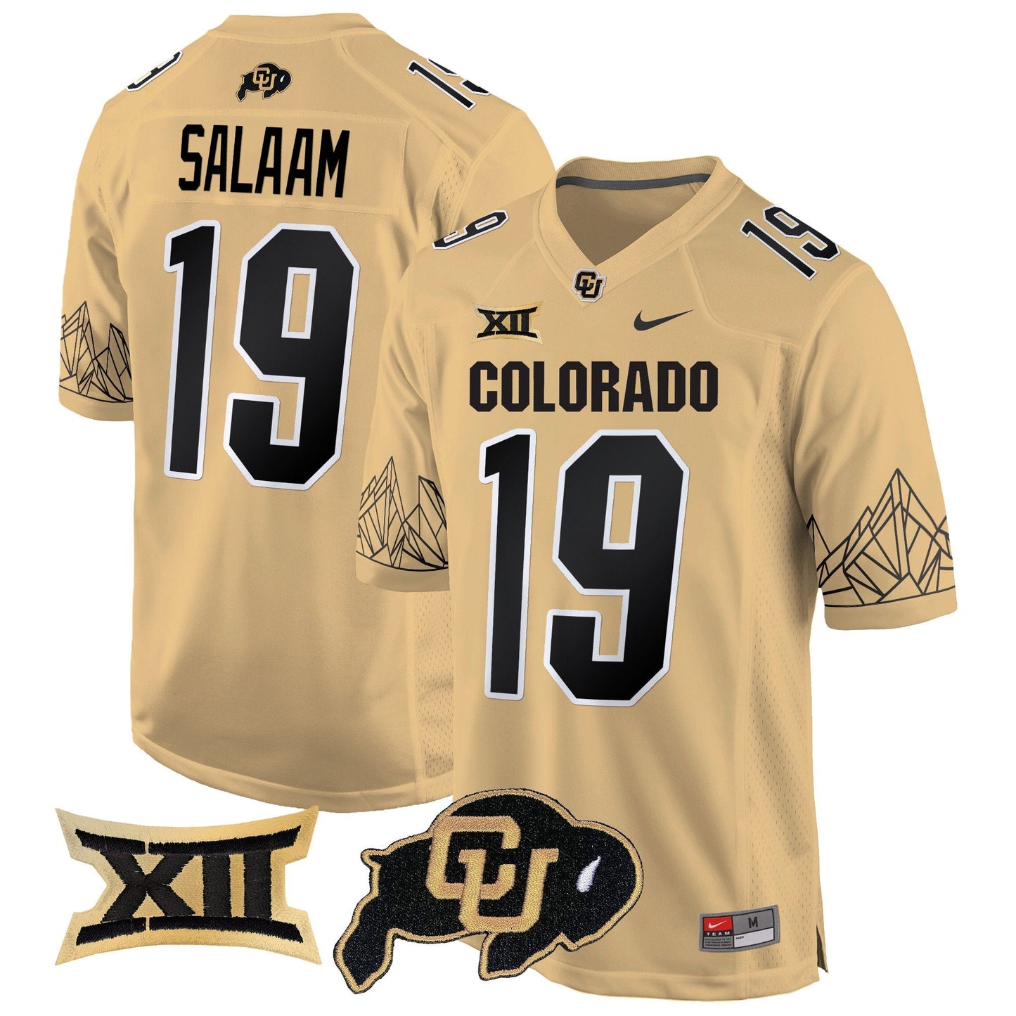 CU Big 12 XII Patch Game Jersey - All Stitched