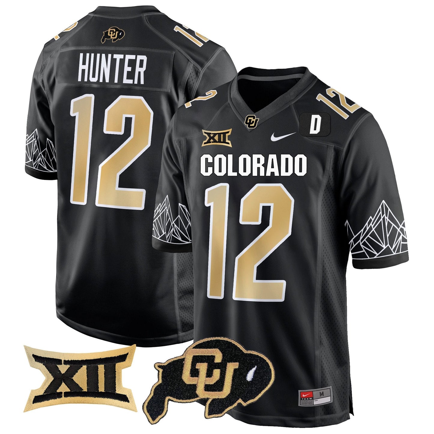 CU Big 12 XII Patch Game Jersey - All Stitched