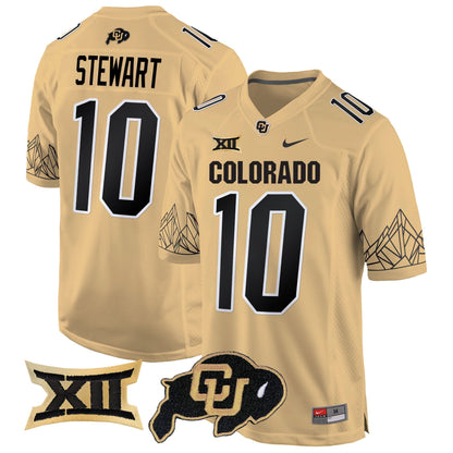 CU Big 12 XII Patch Game Jersey - All Stitched