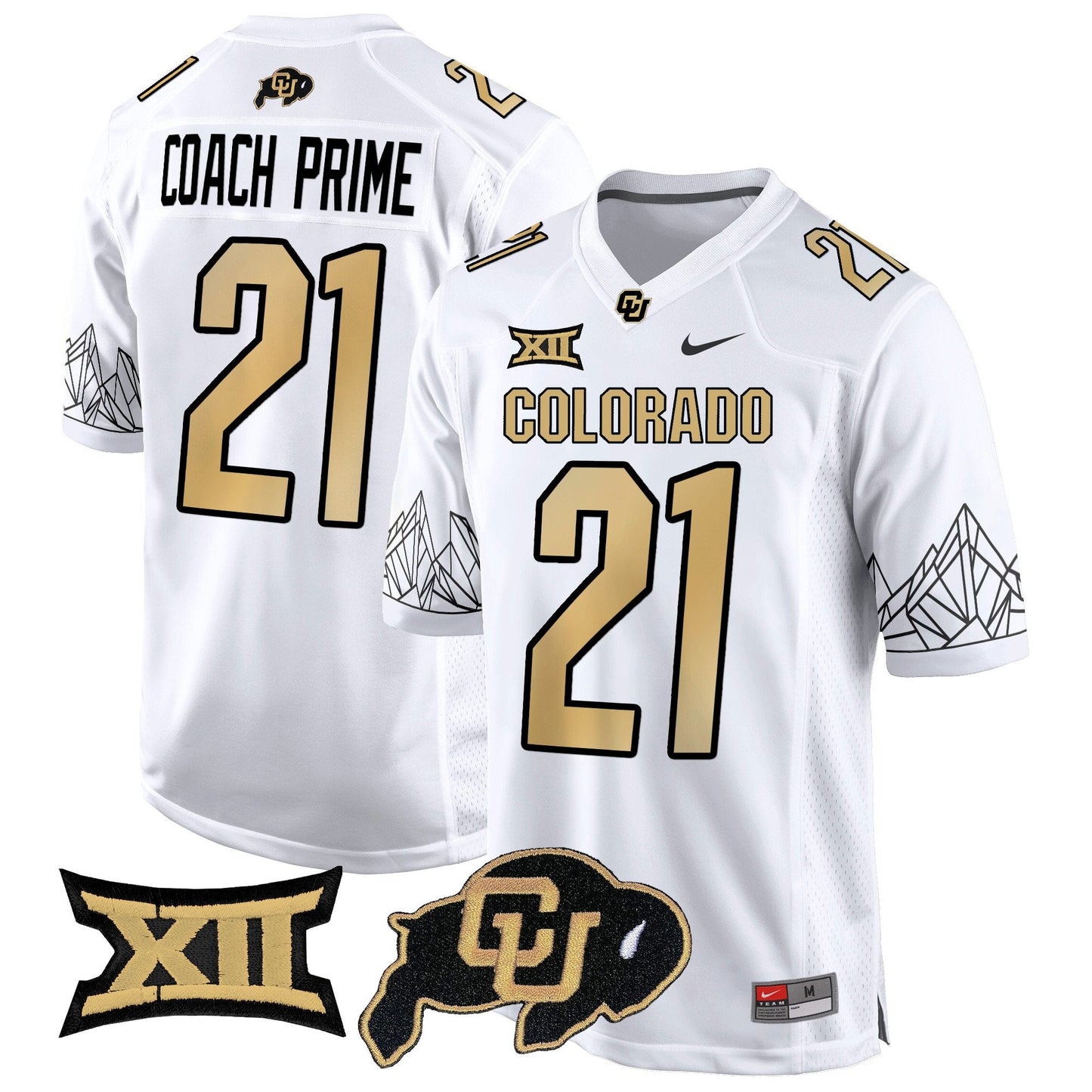 CU Big 12 XII Patch Game Jersey - All Stitched