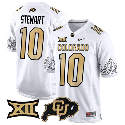 CU Big 12 XII Patch Game Jersey - All Stitched