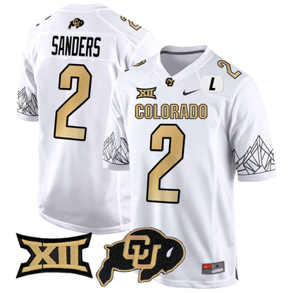 CU Big 12 XII Patch Game Jersey - All Stitched