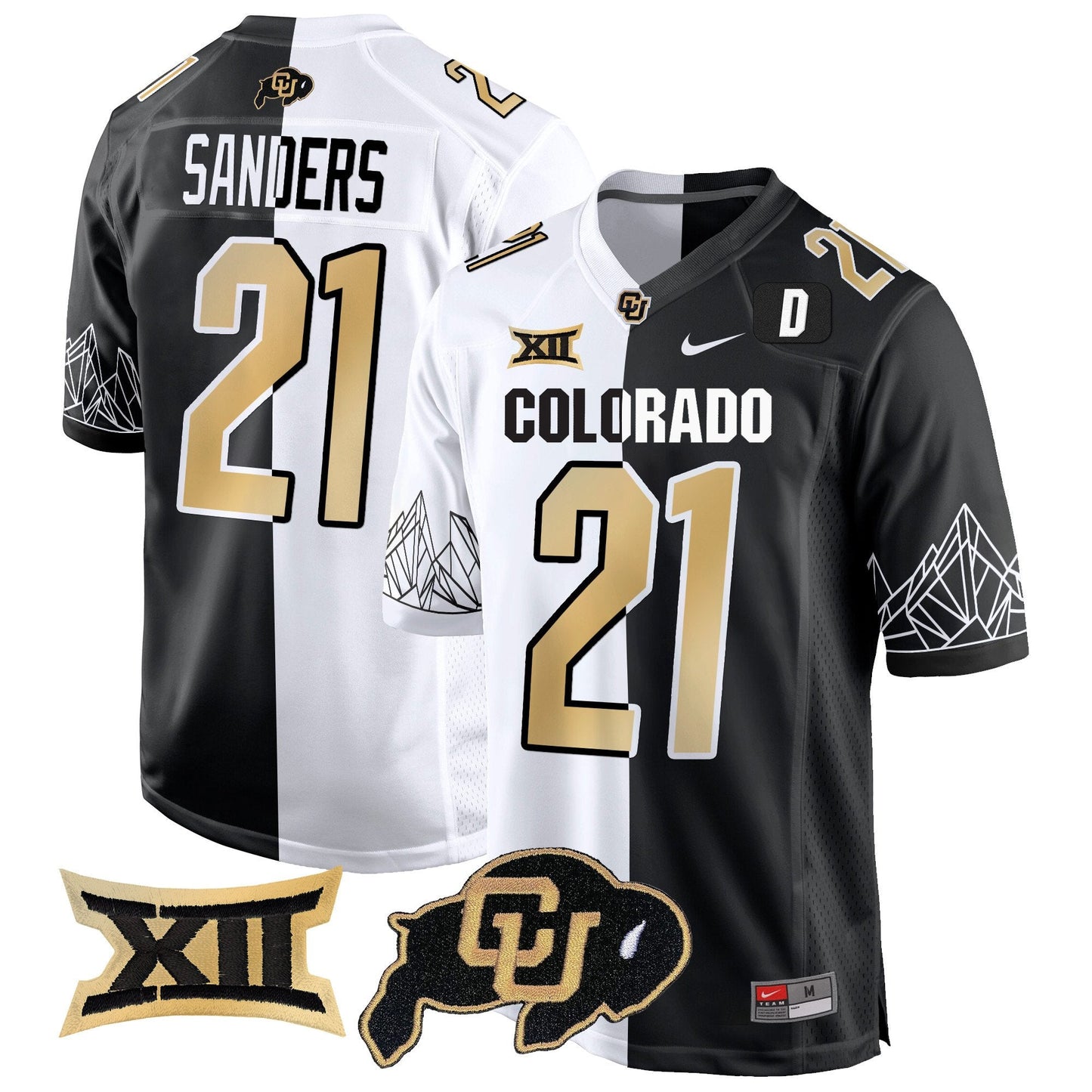 CU Big 12 XII Patch Game Jersey - All Stitched