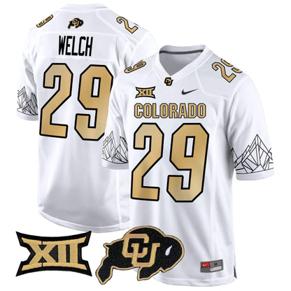 CU Big 12 XII Patch Game Jersey - All Stitched