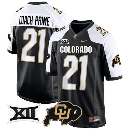 CU Big 12 XII Patch Game Jersey V2 - All Stitched