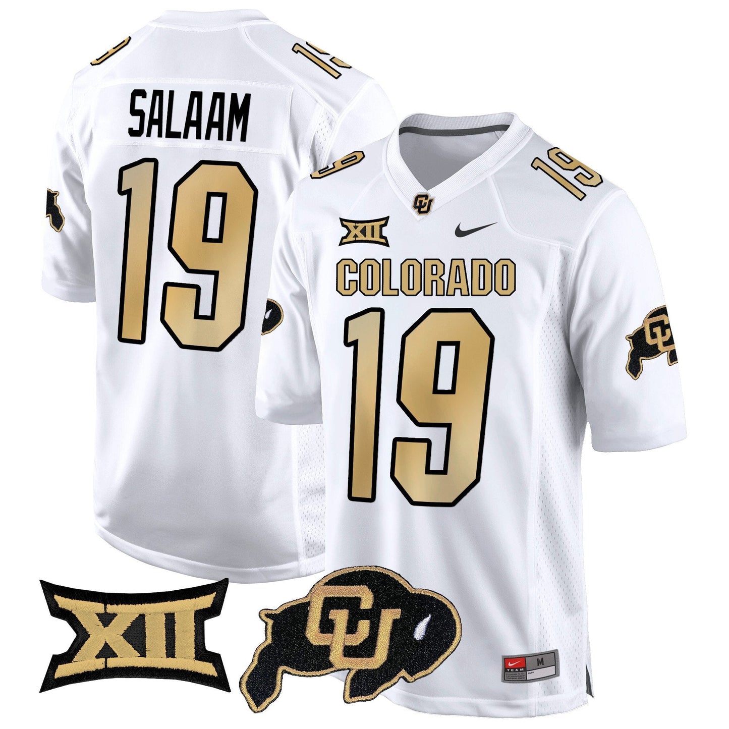 CU Big 12 XII Patch Game Jersey V2 - All Stitched