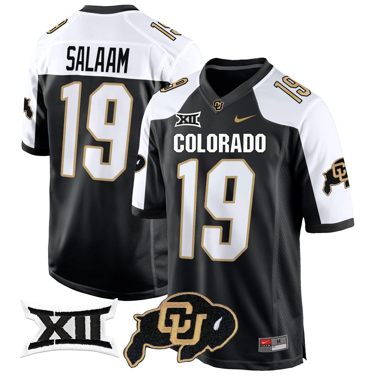 CU Big 12 XII Patch Game Jersey V2 - All Stitched
