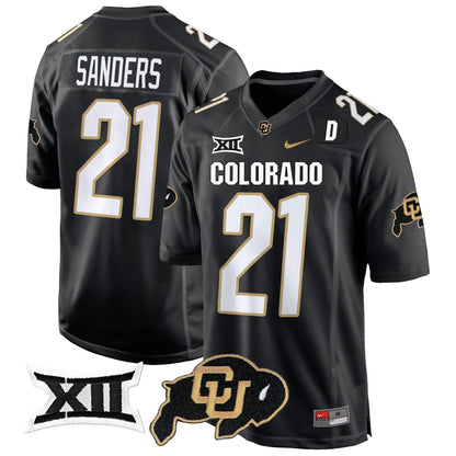 CU Big 12 XII Patch Game Jersey V2 - All Stitched