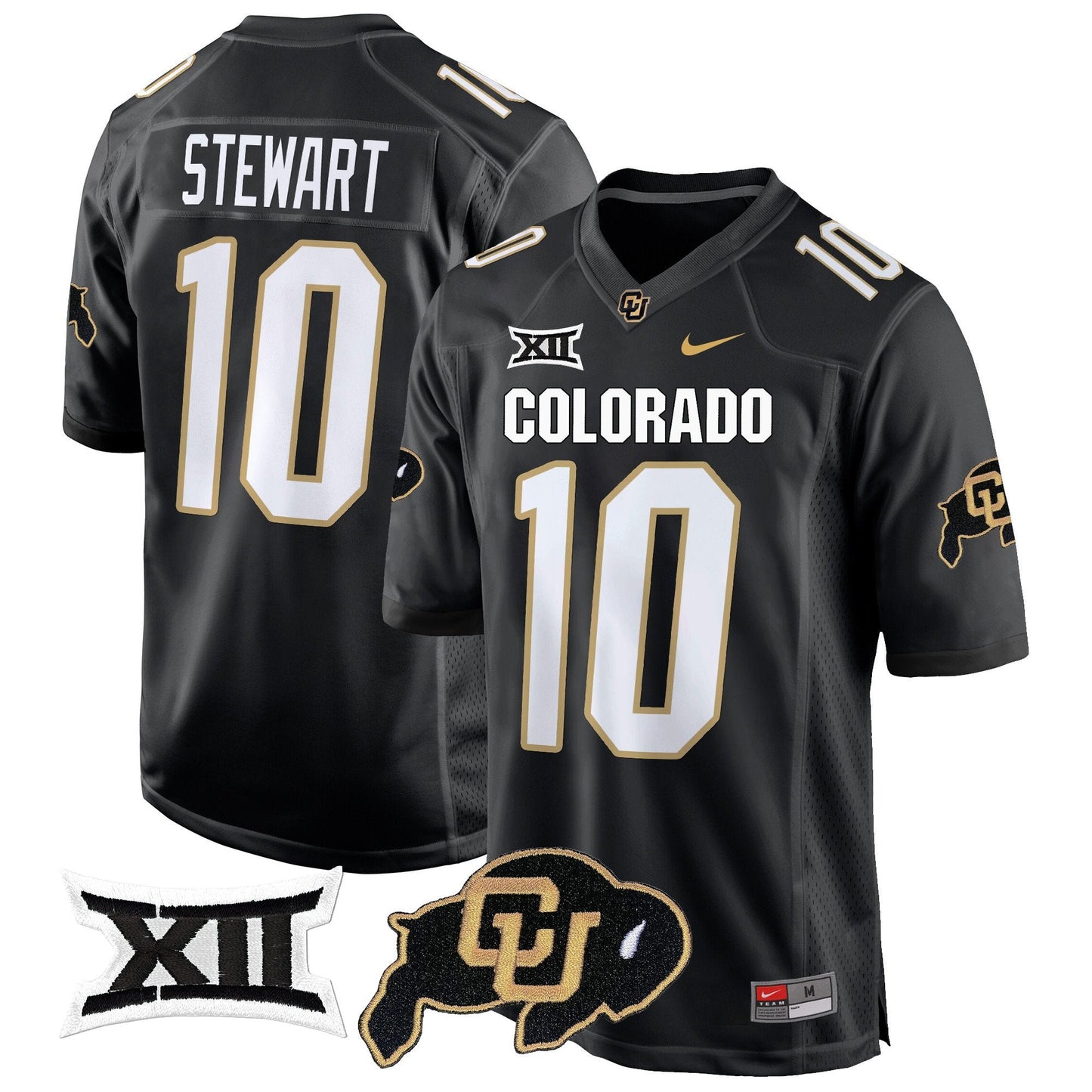 CU Big 12 XII Patch Game Jersey V2 - All Stitched