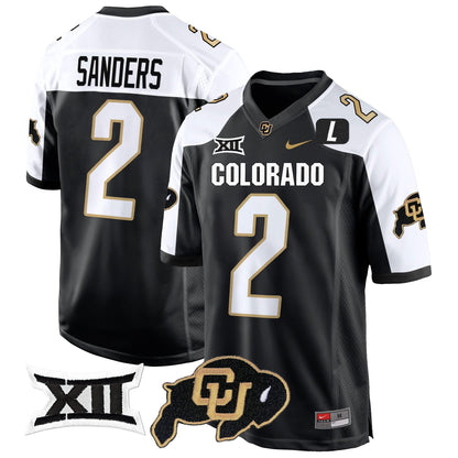 CU Big 12 XII Patch Game Jersey V2 - All Stitched