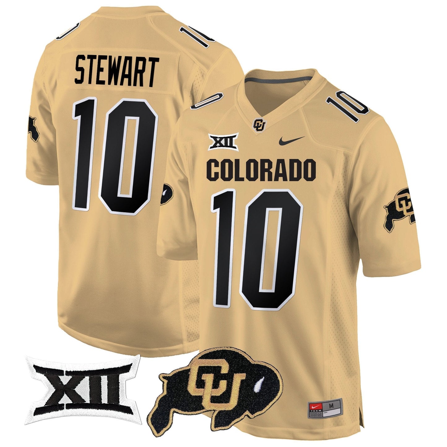CU Big 12 XII Patch Game Jersey V2 - All Stitched