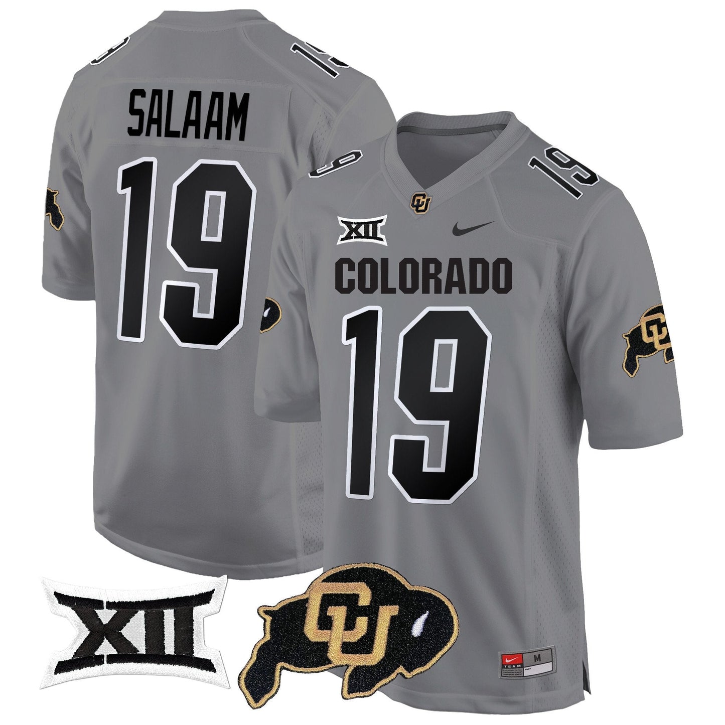 CU Big 12 XII Patch Game Jersey V2 - All Stitched