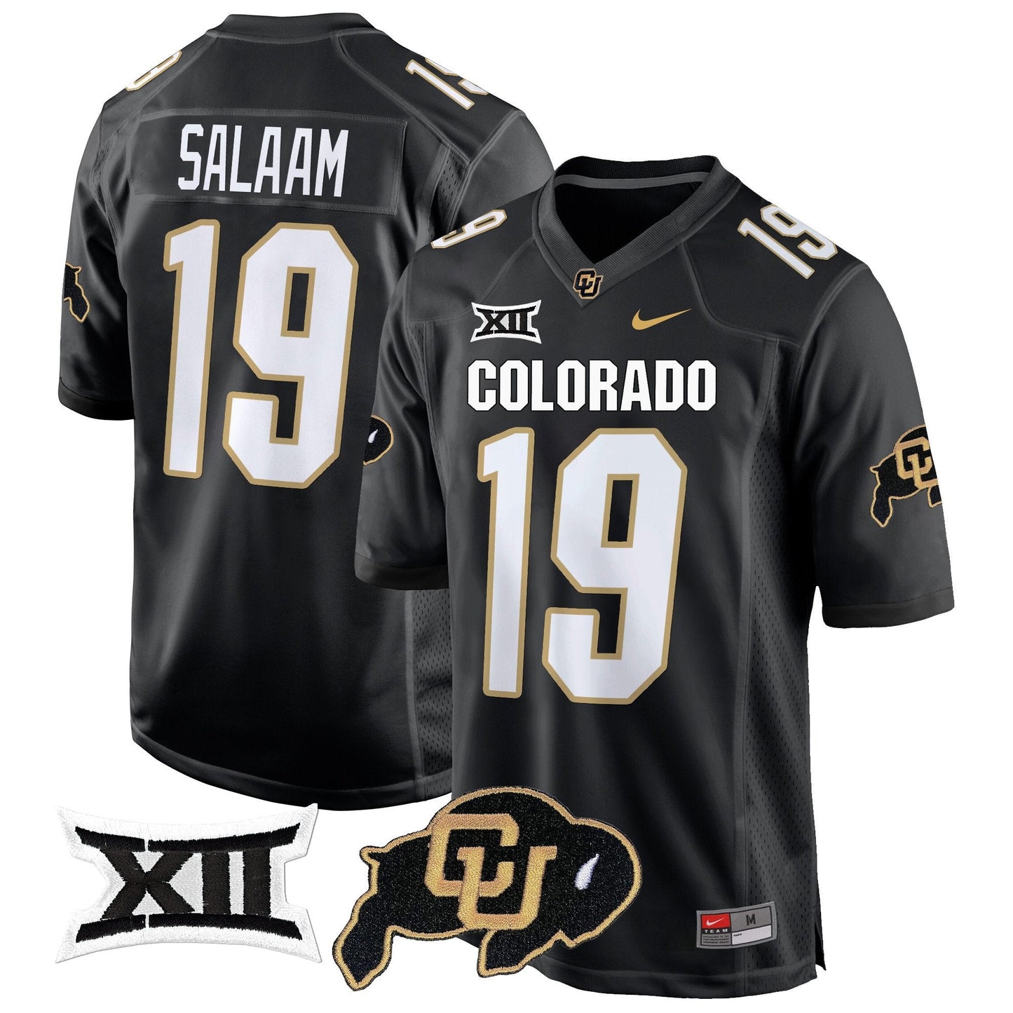 CU Big 12 XII Patch Game Jersey V2 - All Stitched