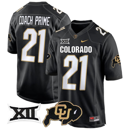 CU Big 12 XII Patch Game Jersey V2 - All Stitched