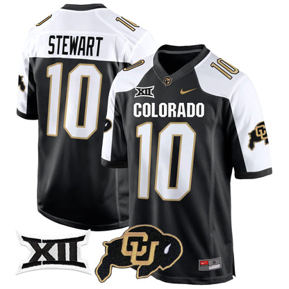 CU Big 12 XII Patch Game Jersey V2 - All Stitched