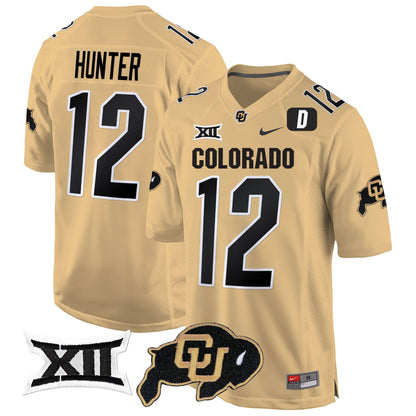 CU Big 12 XII Patch Game Jersey V2 - All Stitched