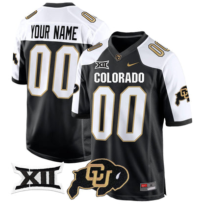CU Big 12 XII Patch Game Custom Jersey V2 - All Stitched