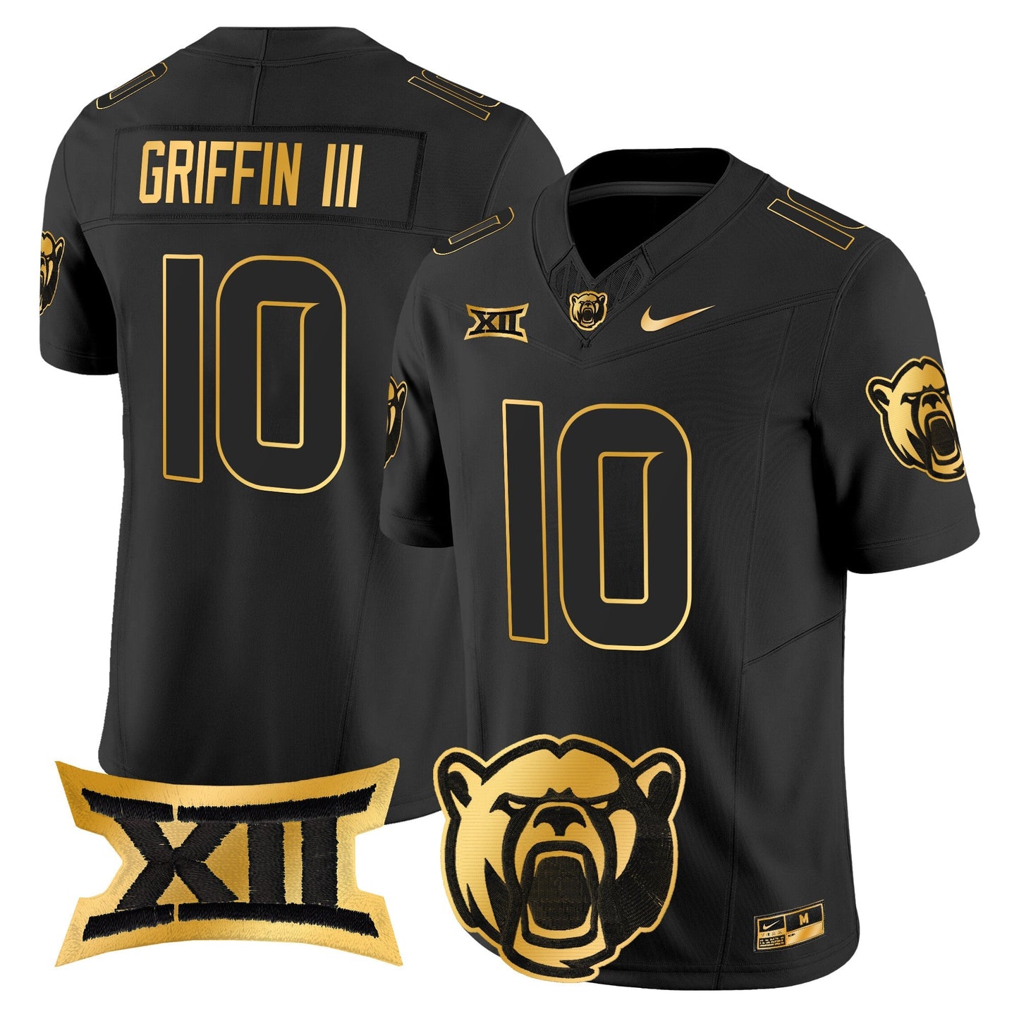 Baylor Bears 2024 Gold Vapor Limited Jersey - All stitched