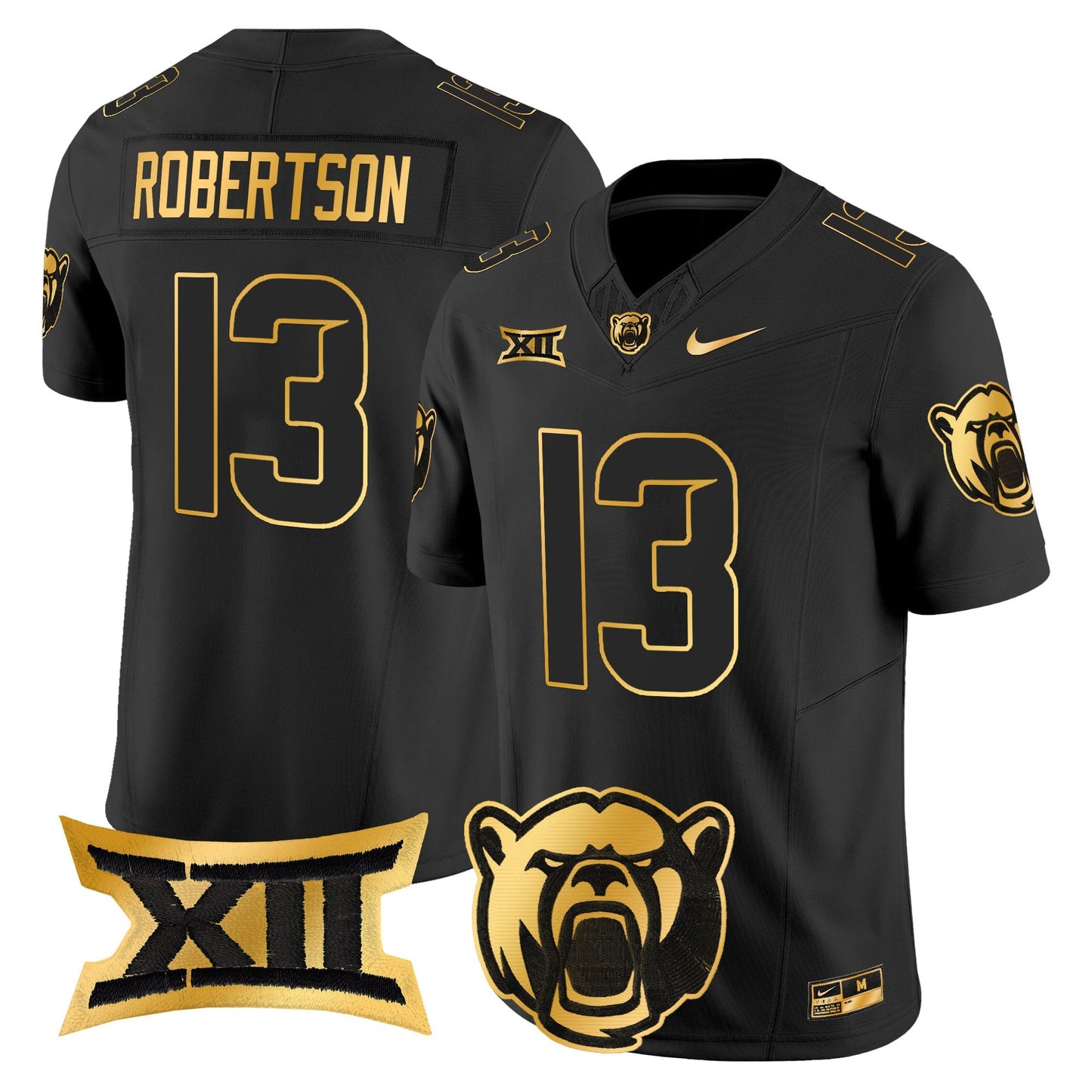 Baylor Bears 2024 Gold Vapor Limited Jersey - All stitched
